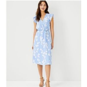Ann Taylor Floral Wrap Dress